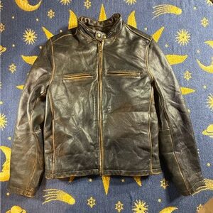 Vintage Wilsons Leather Black and Brown Jacket